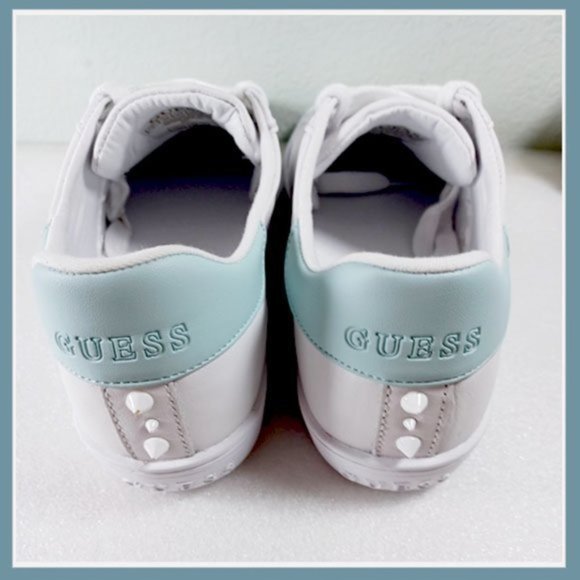 Guess White Women's Pastel Studded Sneakers Size 8, Guess Sneakers - Picture 7 of 9